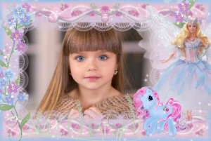 moldura barbie poney