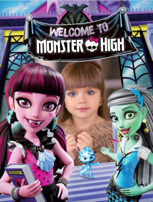 moldura bem vindo monster high