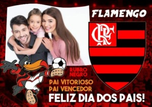 Moldura de Dia dos Pais do Flamengo