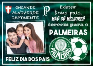 Moldura de Dia dos Pais do Palmeiras