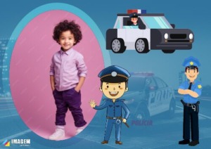 Moldura de Polícia – Infantil