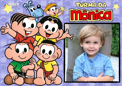 Moldura Turma da Monica