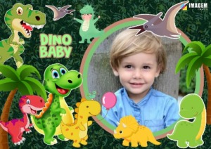 Moldura Dinossauro Baby – Dia das Crianças