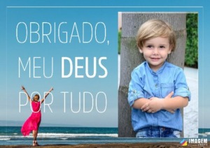 Moldura Religiosa - Obrigado Deus